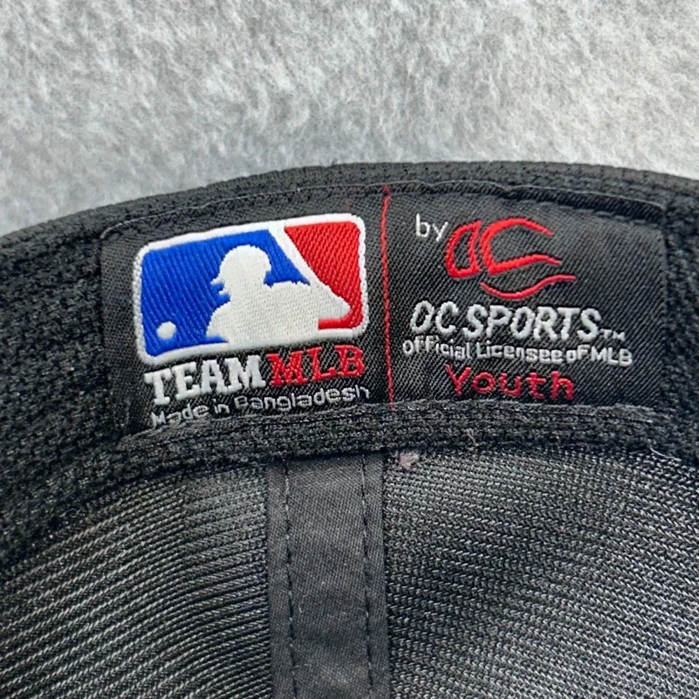 CR Logo Youth Black OC Sports Baseball Hat MLB Team Cap Adjustable OSFM